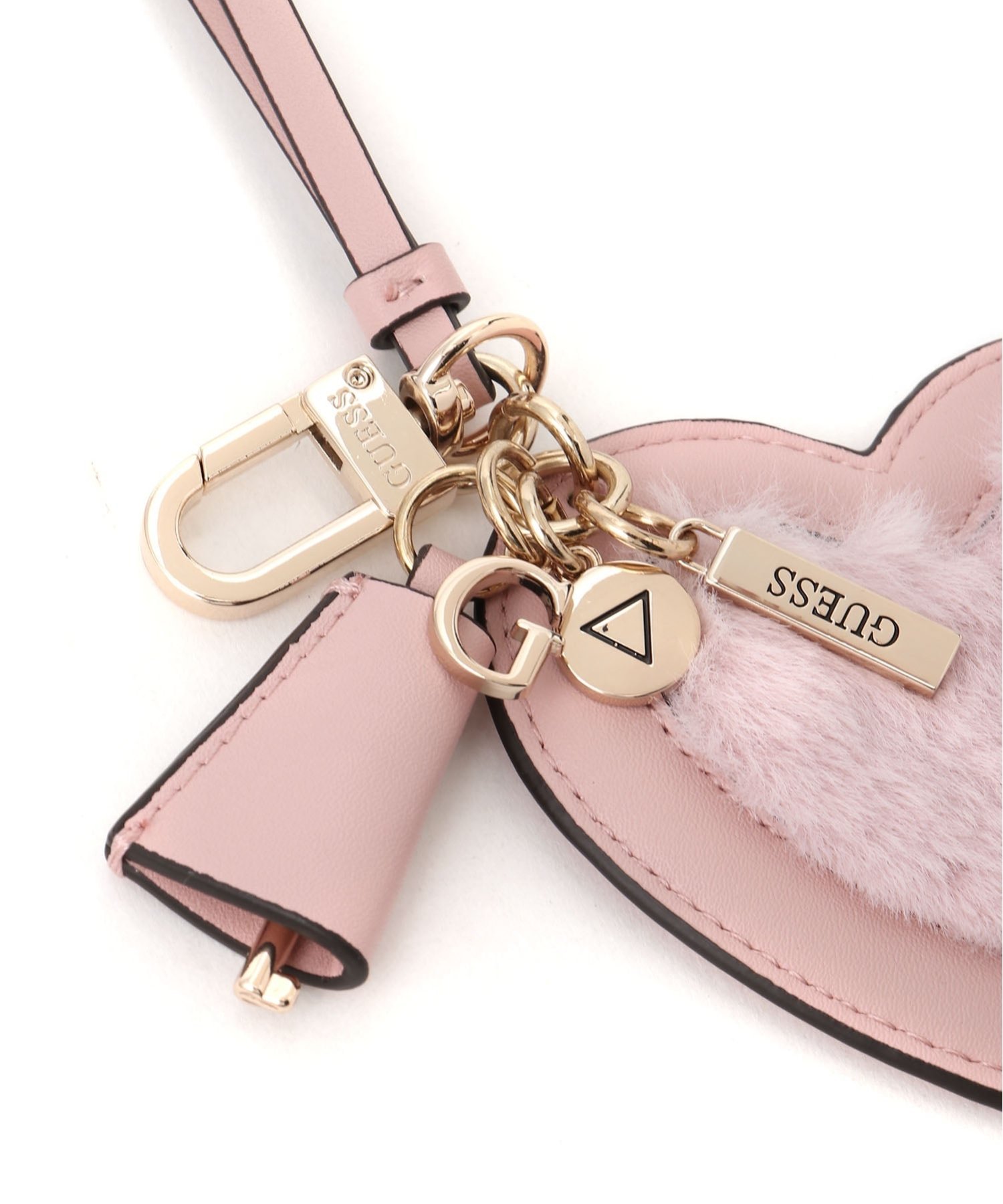 【SALE／20%OFF】GUESS GUESS キーチェーン (W)HEART Keychain ゲス ファッション雑貨 チャーム・キーチェーン ピンク