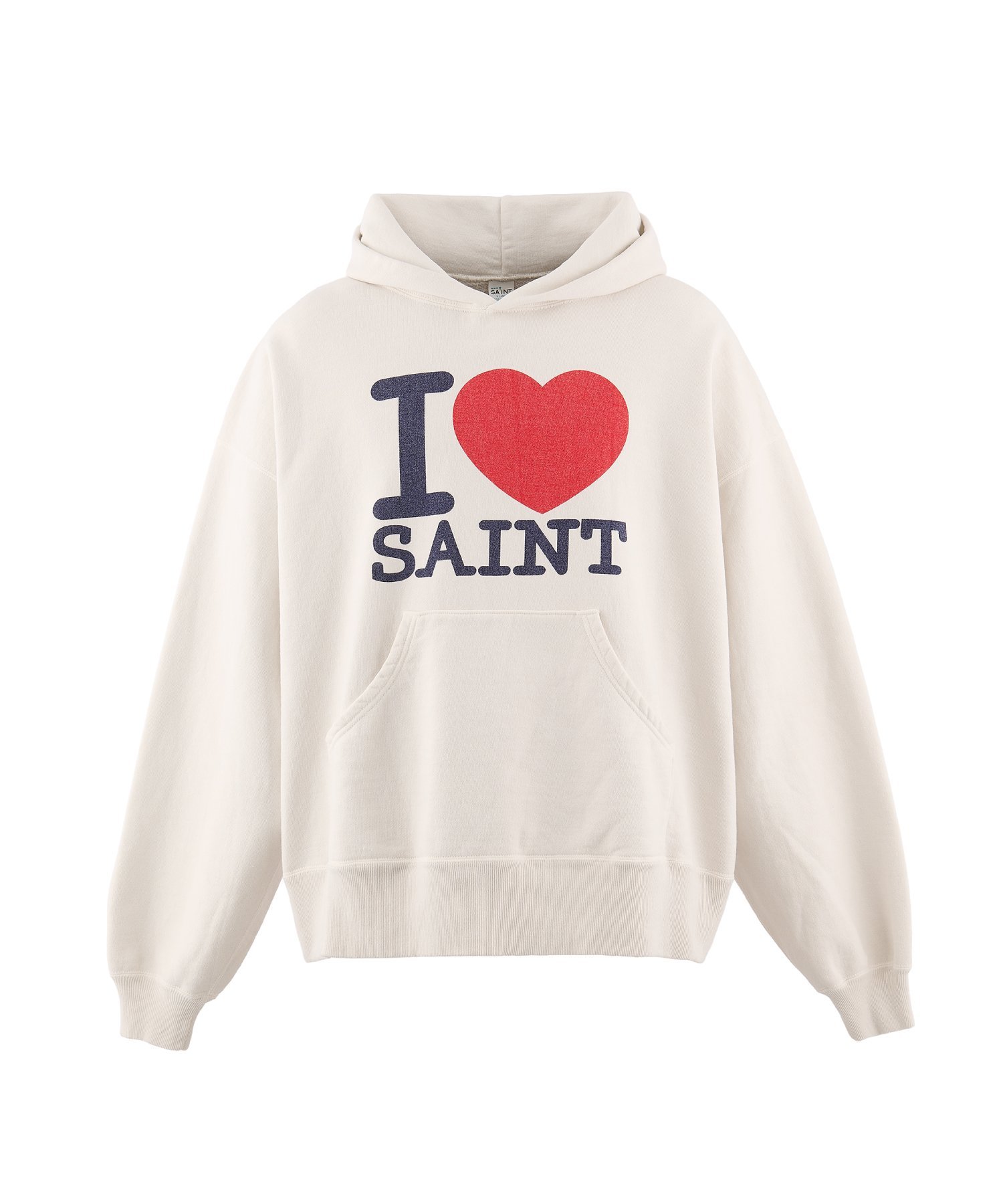 ROYAL FLASH SAINT MICHAEL/セントマイケル/HOODIE/I LOVE SAINT/WHITE ロイヤルフラッシュ トップス パーカー・フーディー ホワイト【送料無料】