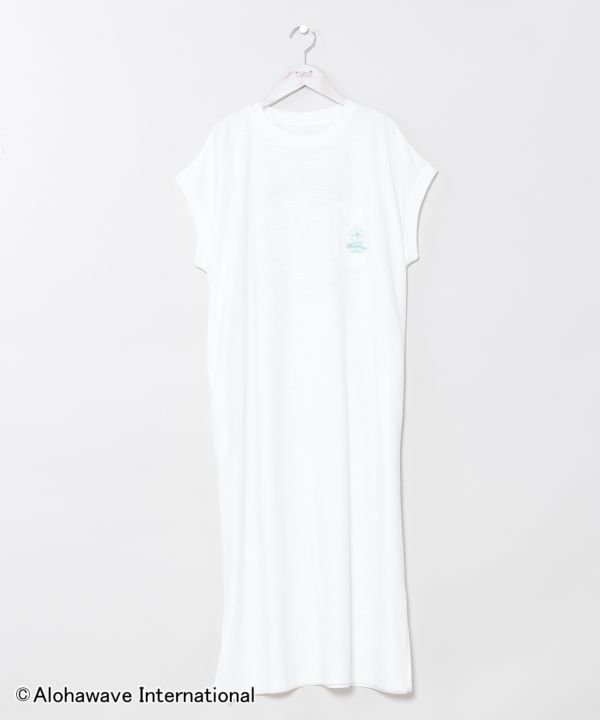 Kahiko 【カヒコ】クーオコアTシャツワンピース【ALOHA MAPUA】 アミナコレクション ワンピース・ドレス ワンピース ホワイト ベージュ ネイビー