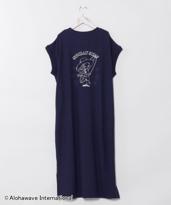 Kahiko 【カヒコ】クーオコアTシャツワンピース【ALOHA MAPUA】 アミナコレクション ワンピース・ドレス ワンピース ホワイト ベージュ ネイビー