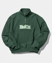 HUF HUF CO HALF ZIP FLEECE ハフ ジップフリース ハフ トップス スウェット トレーナー グリーン ネイビー ブラック グレー【送料無料】