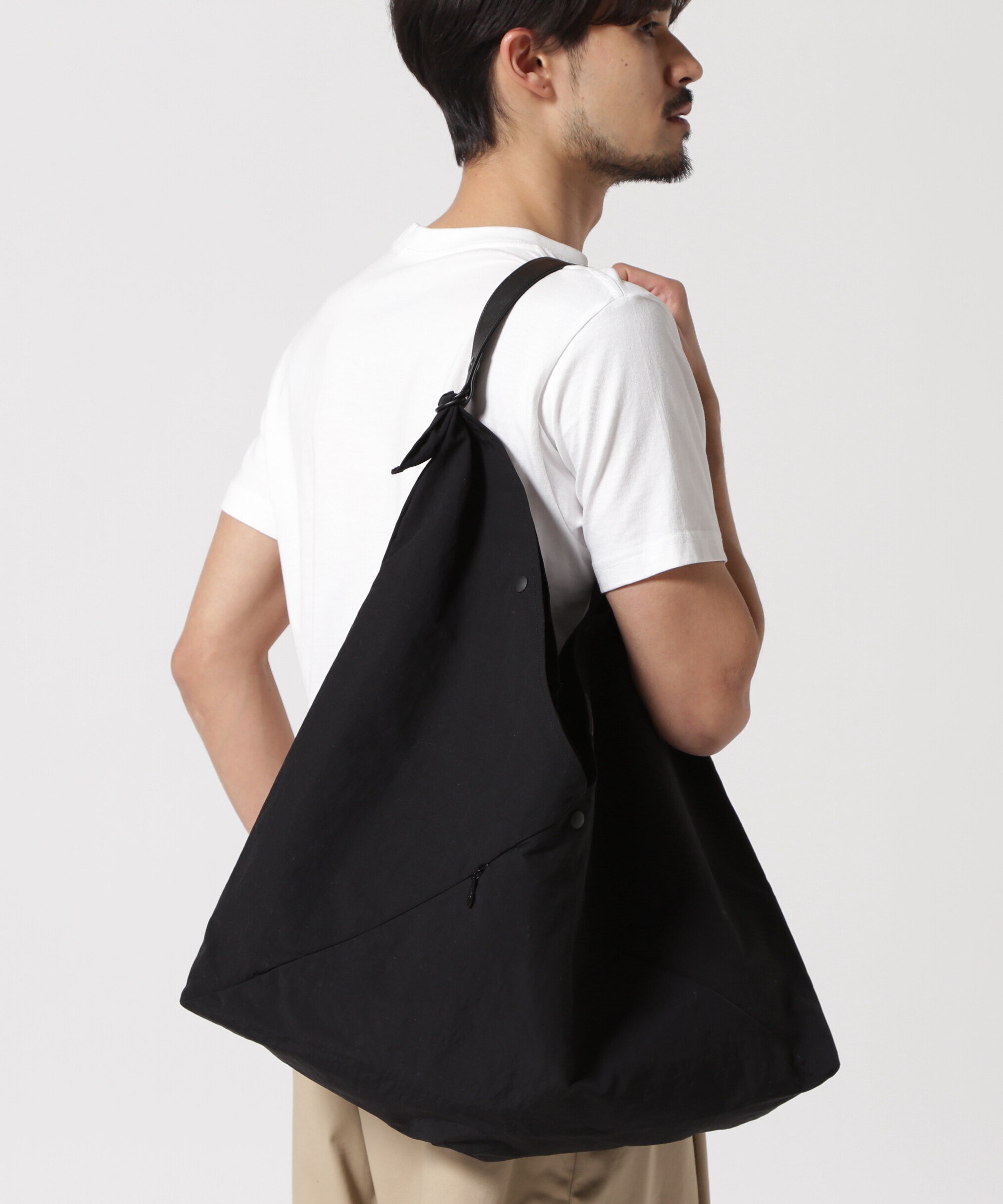 SLOW バッグ メンズ B'2nd SLOW(スロウ)span nylon-wrap bag L-(586S113K) スパンナイロンバッグL ビーセカンド バッグ その他のバッグ ブラック グレー【送料無料】