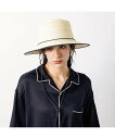 ABAHOUSE LASTWORD 【Ruben/ルーベン】CODE LONG BRIM STRAW HAT/コード アバハウス 帽子 ハット ブラック ベージ...