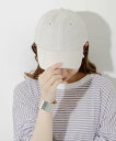 【SALE/20%OFF】SMELLY シンプルリネンキャップ スメリー 帽子 キャップ ベージュ ブラック