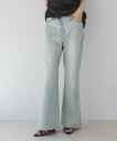 【SALE/50%OFF】JEANASIS オーバーラップフレアデニム ジーナシス パンツ ジーンズ・デニムパンツ ブラック【送料無料】