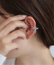 SLOBE IENA 《WEB限定》SLOBE citron.ツブツブリボンイヤーカフ スローブ イエナ アクセサリー・腕時計 イヤリング・イヤーカフ シルバー