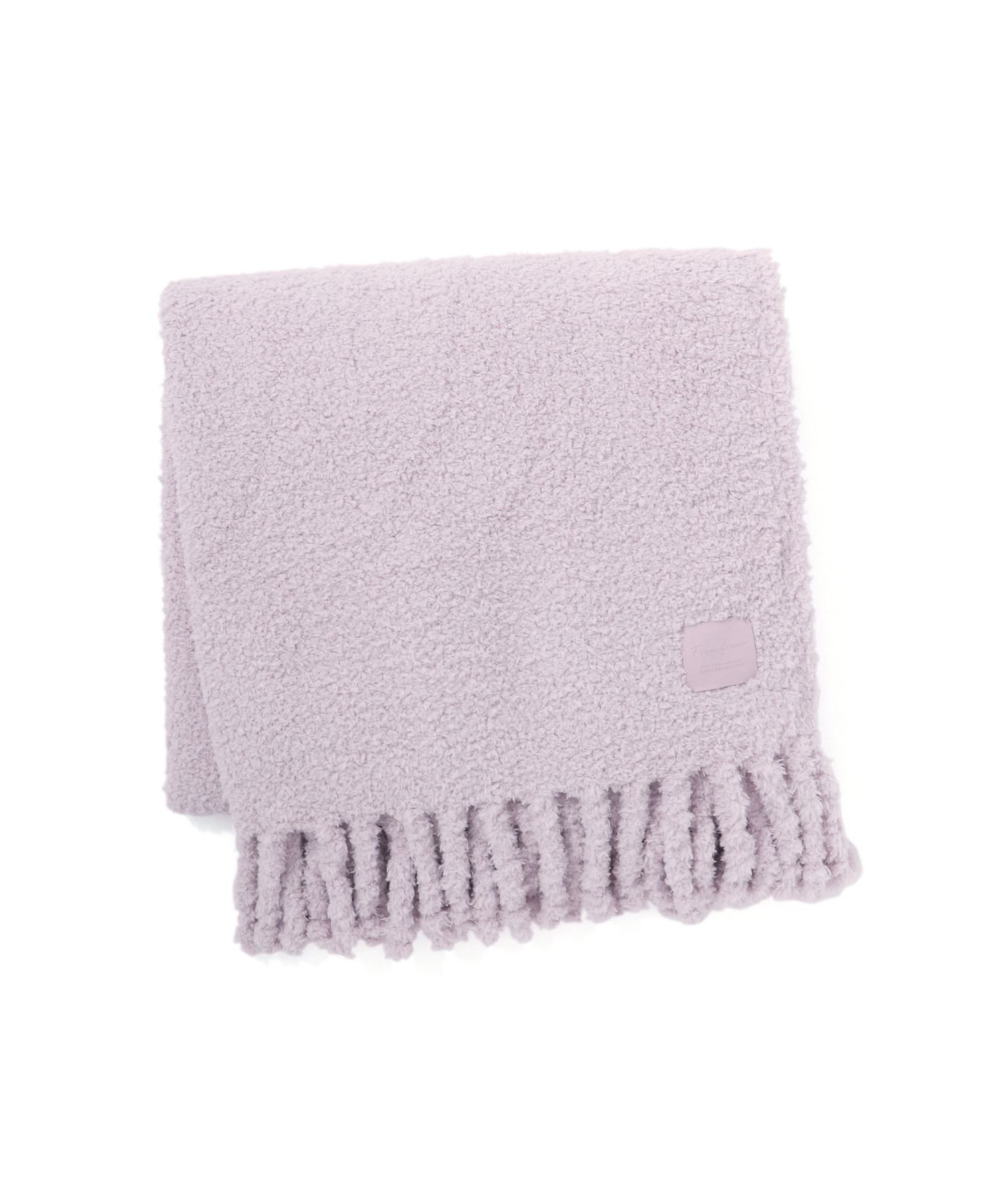 Francfranc ゴーディス ホワモコ スロー(ひざ掛け) 1500*800 ピンク フランフラン インテリア・生活雑貨 ブランケット・ひざ掛け ピンク