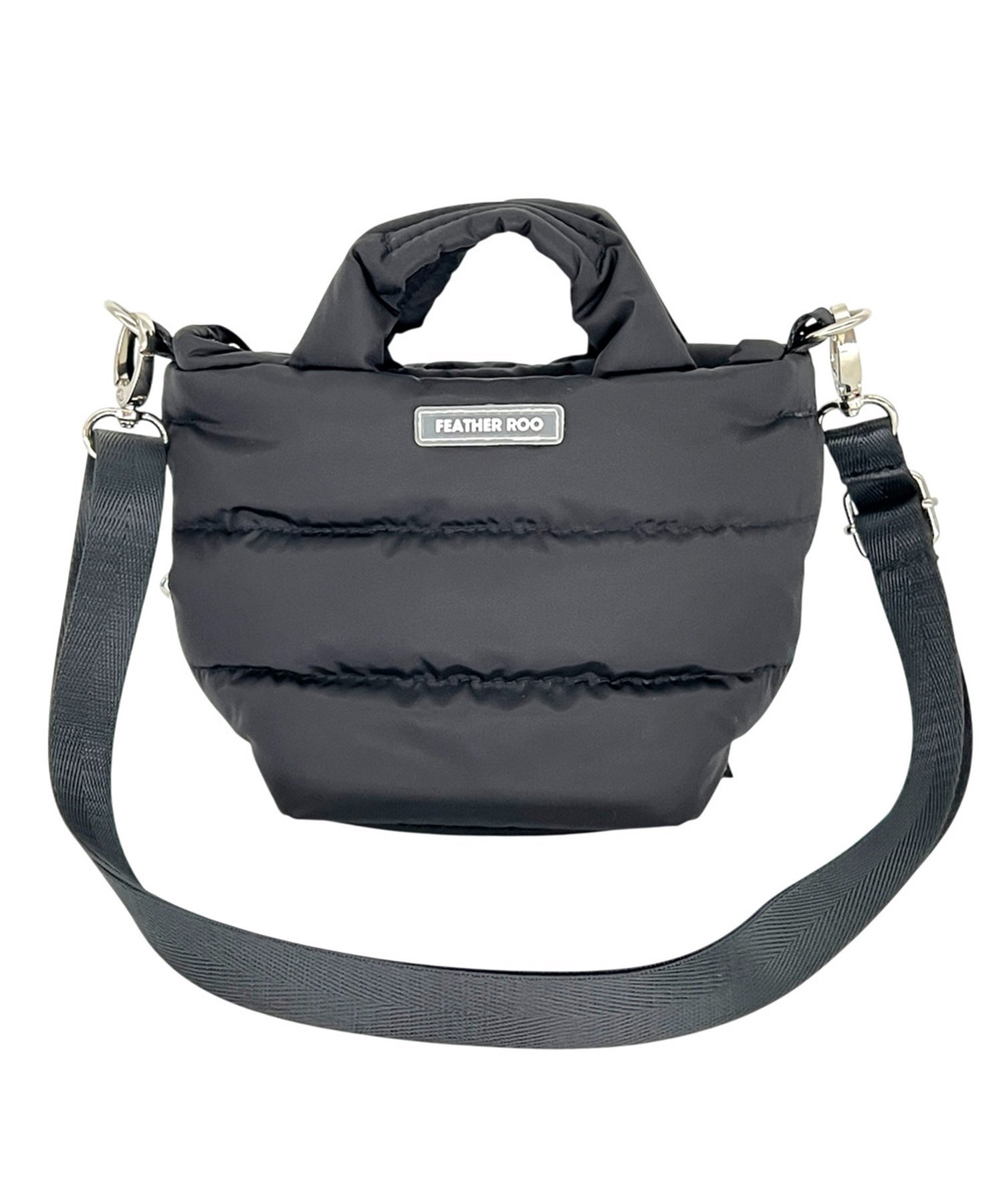 ROOTOTE ルートート ROOTOTE 3681 FE.ヘ ゙ヒ ゙ールー.モテ ゙レートーA ローラ バッグ その他のバッグ ブラック ベージュ