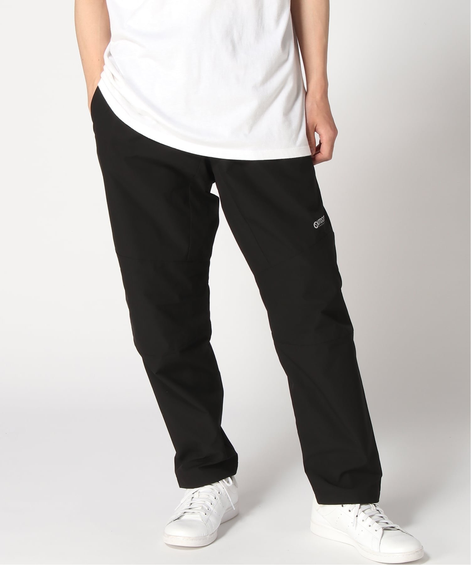 OUTDOOR PRODUCTS OUTDOOR PRODUCTS/(M)ポリリップ裏メッシュアクティブパンツ グリーンスクエア パンツ その他のパンツ カーキグリーン ブラック ベージュ