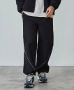 コーエン ルームウェア メンズ 【SALE／50%OFF】coen California Sportswear(カリフォルニアスポーツウェア)別注ナイロントラックパンツ(セットアップ対応) コーエン パンツ その他のパンツ ブラック カーキ