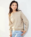 【SALE/30%OFF】自由区 S 【WEB限定カラーあり・洗える】コットンナイロンミドルゲージ ニット ジユウク トップス ニット ベージュ イエロー グリーン【送料無料】(4)