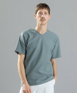 【SALE/30%OFF】JOSEPH HOMME メランジリップル Vネックカットソー ジョゼフ オム トップス カットソー・Tシャツ ホワイト グリーン ブラック【送料無料】