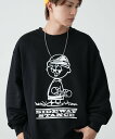 SIDEWAY STANCE SIDEWAY STANCE サイドウェイスタンス イラストボーイ スウェット トレーナー インプローブス トップス スウェット・トレーナー ネイビー グレー ブラック【送料無料】