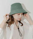 【SALE/20%OFF】SMELLY 『撥水/UVカット』ハッスイドロストバケットハット スメリー 帽子 ハット ブラック