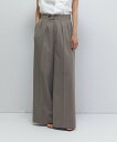 1er Arrondissement TWドスキンワイドトラウザー プルミエアロンディスモン パンツ スラックス・ドレスパンツ ブラック【送料無料】