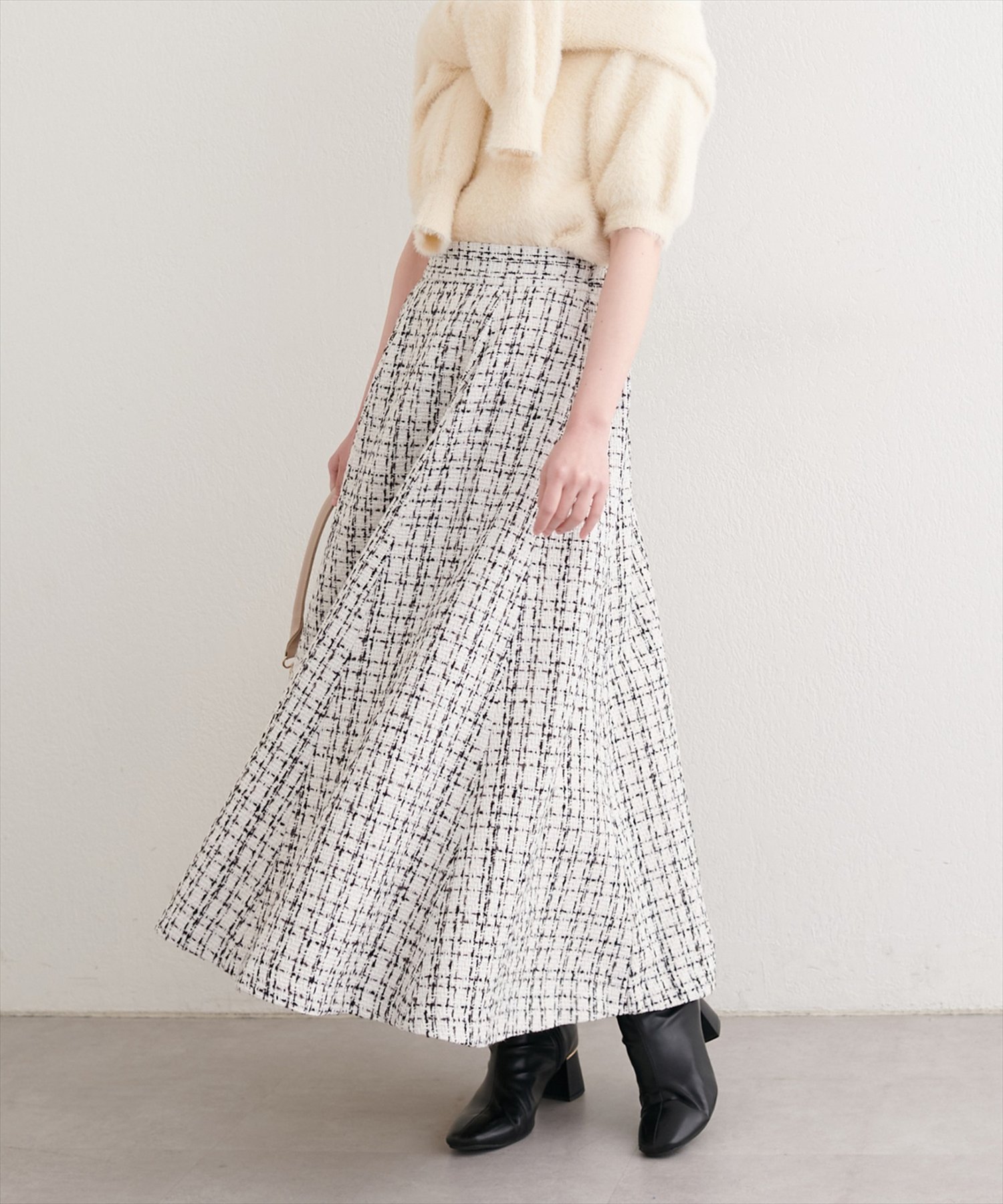 natural couture 選べる丈フレアスカート ナチュラルクチュール スカート その他のスカート グレー【送料無料】のサムネイル