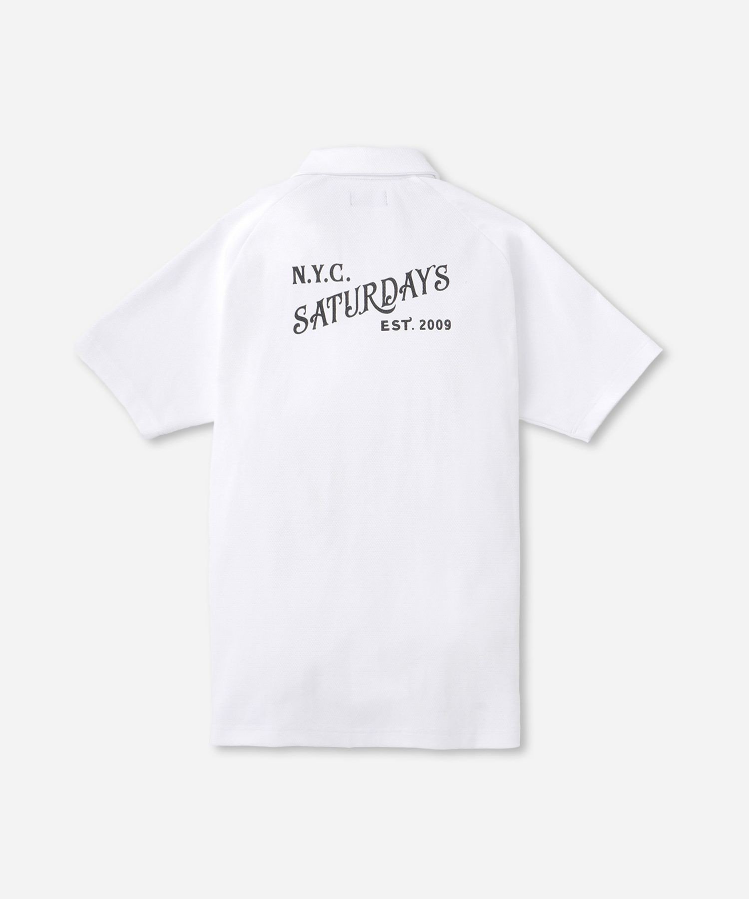 Saturdays Golf SS Popcorn Knit Shirt サタデーズ　ニューヨークシティ トップス ポロシャツ ホワイト オレンジ ネイビー【送料無料】