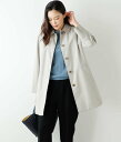 ニューヨーカー アウター レディース 【SALE／44%OFF】NEWYORKER WOMEN L-SIZE 【L】【撥水】TCオーガニックギャバ ステンカラーコート(ライナー付き) ニューヨーカー エルサイズ ジャケット・アウター ステンカラーコート ベージュ グリーン【送料無料】