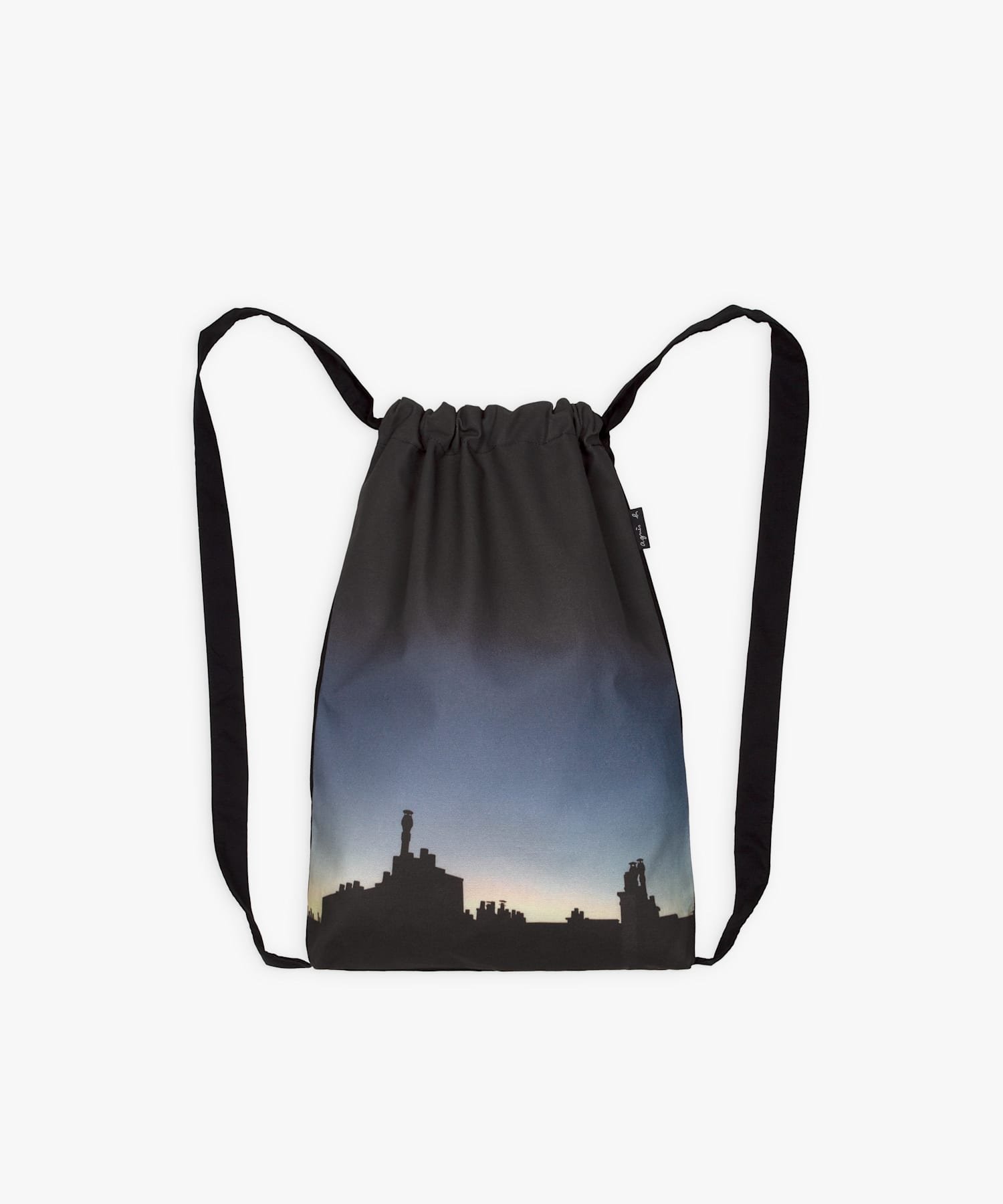 agnes b. FEMME 【ユニセックス】AG58 SAC WILLOW PARIS バックパック 巾着 アニエスベー バッグ リュック・バックパック ブラック【送料無料】のサムネイル