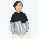 branshes HOBOシャツパーカー ブランシェス トップス パーカー・フーディー ホワイト ブラック