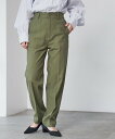 【SALE/44%OFF】coen コンフォートバックサテンベイカーパンツ(WEB限定サイズ) コーエン パンツ その他のパンツ ホワイト カーキグリーン グレ...