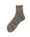 【SALE/30%OFF】ANONYMOUSISM ANONYMOUSISM/(M)5color Mix Q ハンドサイン 靴下・レッグウェア 靴下 グレー ネイビー ピンク パープル ブラウン(4)