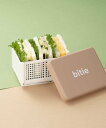 BACKYARD FAMILY bitie サンドイッチケース S ローラ 食器・調理器具・キッチン用品 弁当箱・ランチボックス ベージュ ブルー