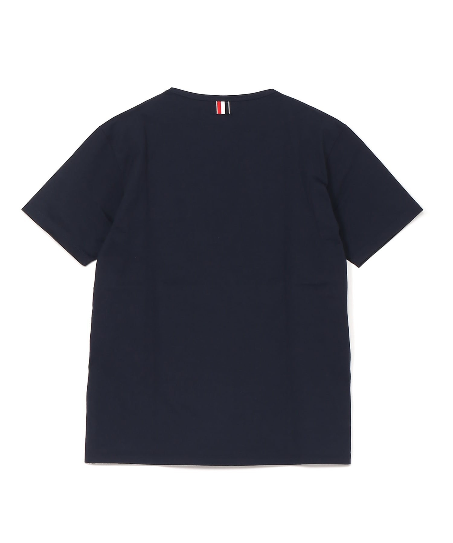 THOM BROWNE SS RWB POCKET TEE IN MEDIUM WEIGHT JERSEY COTTON トムブラウン トップス カットソー・Tシャツ グレー ネイビー【送料無料】