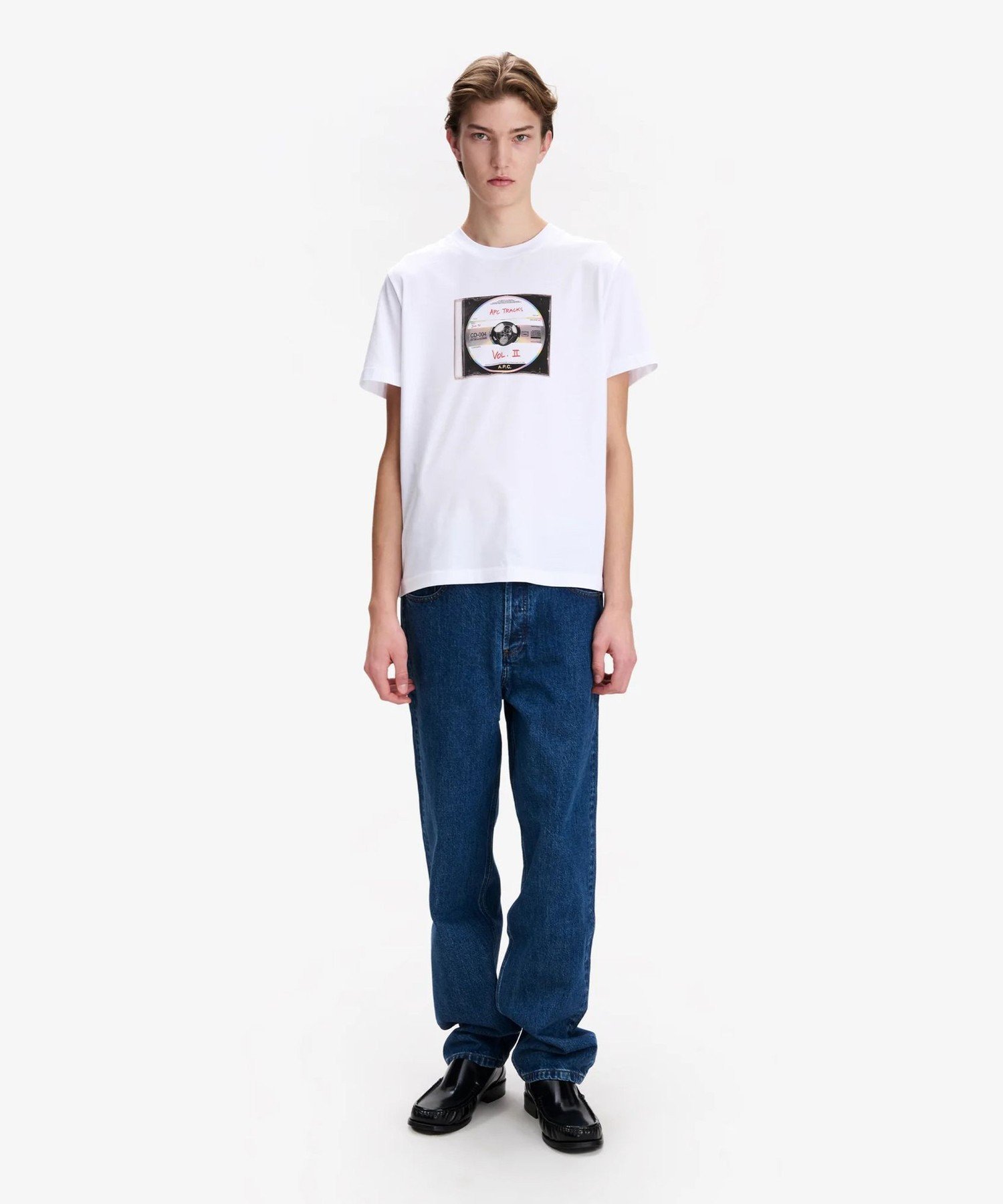 A.P.C. APC Tracks Tシャツ アー・ぺー・セー トップス カットソー・Tシャツ ホワイト【送料無料】