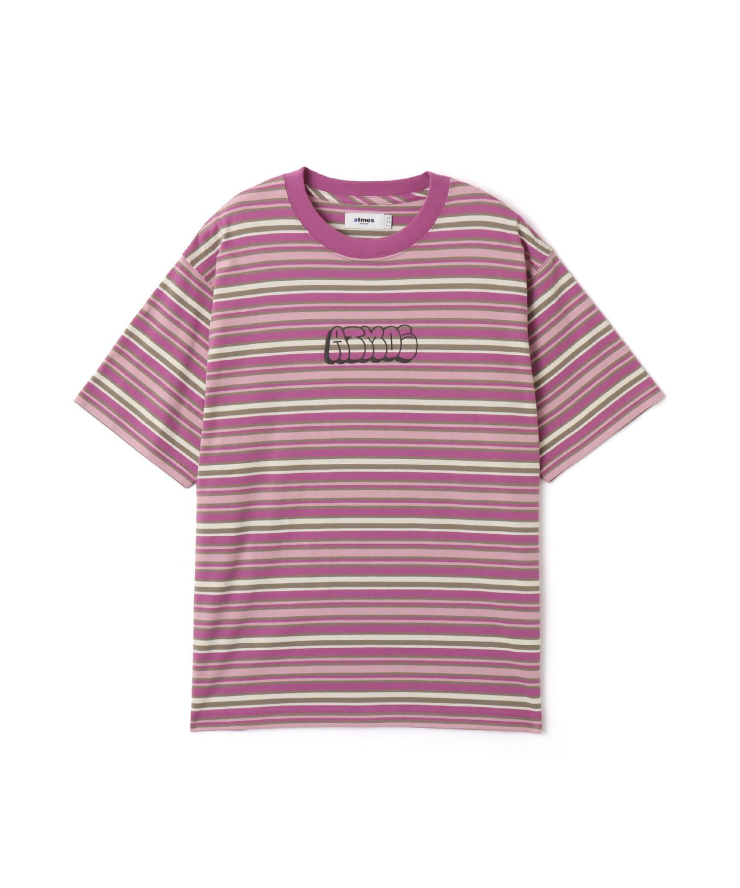 atmos atmos Retro Colorway Border SS T-shirt PINK アトモス トップス カットソー・Tシャツ ピンク