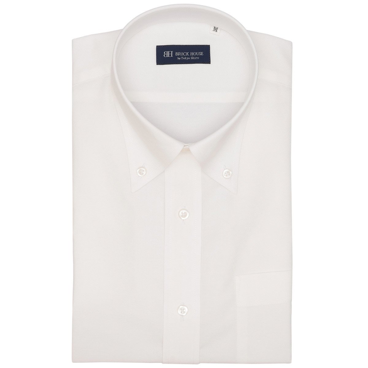 【SALE／30%OFF】BRICK HOUSE by Tokyo Shirts ボタンダウン 半袖 形態安定 ワイシャツ BM01K100AB46B1A-90 トーキョーシャツ スーツ・フォーマル Yシャツ・カッターシャツ ホワイト