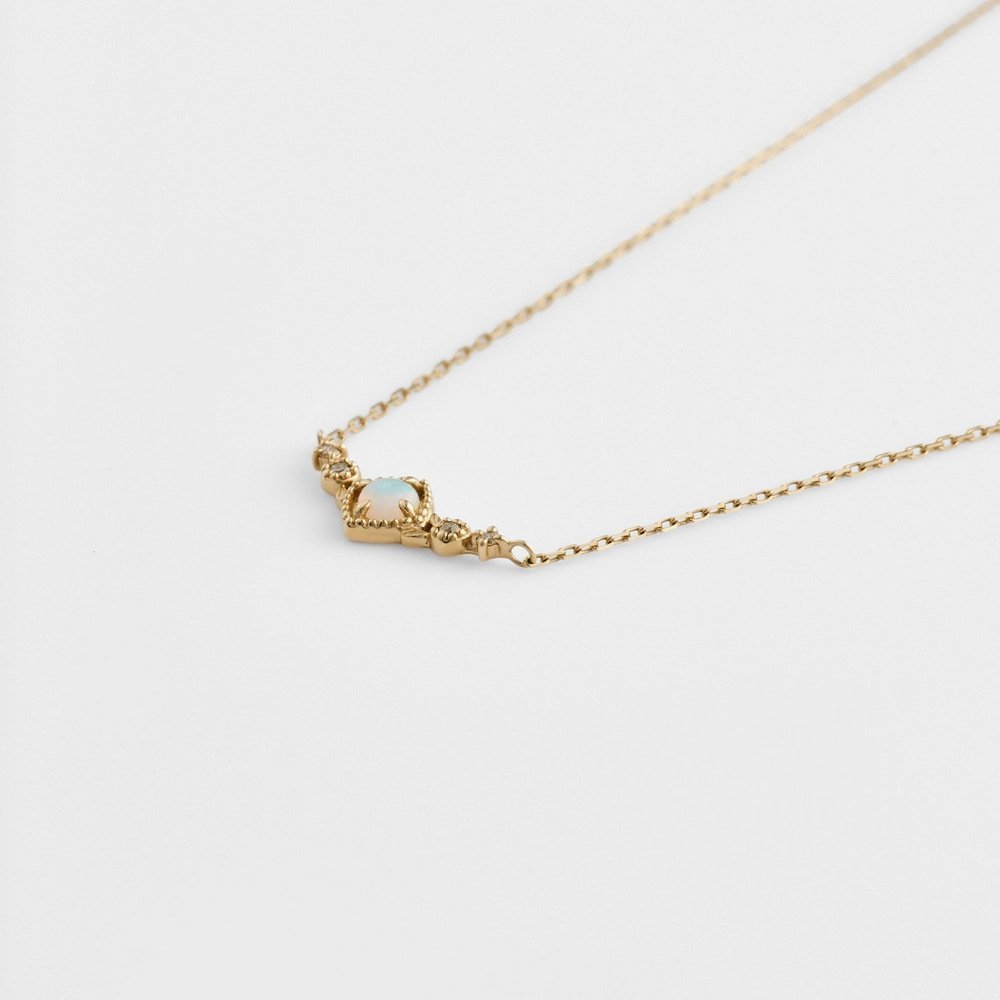 【SALE／10%OFF】agete K10オパールネックレス アガット アクセサリー・腕時計 ネ...