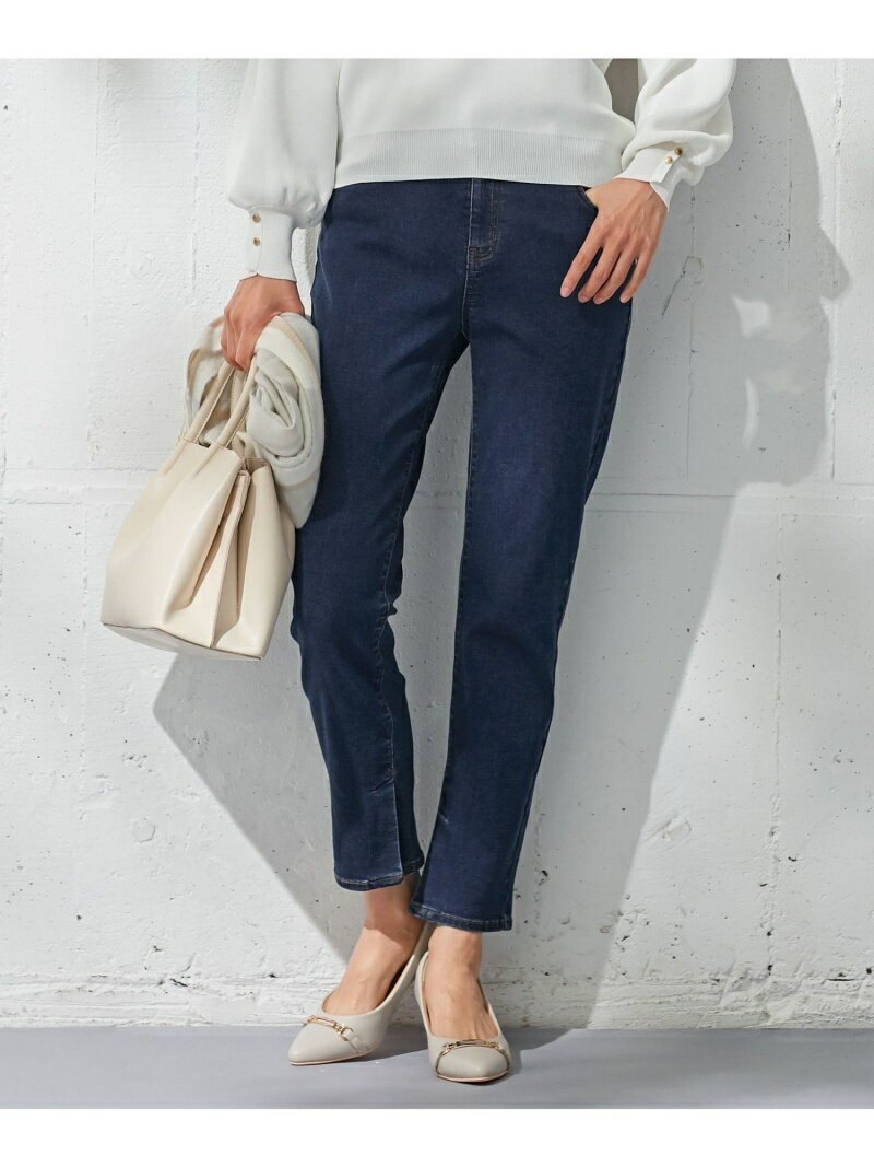 【SALE／30%OFF】any SiS 【美人百花4月号掲載】ビューティースリムデニム パンツ エニィスィス パンツ その他のパンツ ネイビー ブルー【送料無料】のサムネイル