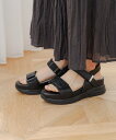 【SALE/20%OFF】Elura ふかふかFITスポサン 大きいサイズ ゆったり/109286 エルーラ シューズ・靴 サンダル ブラック ホワイト【送料無...