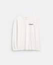 COACH OUTLET 【公式】ロング スリーブ Tシャツ コーチ アウトレット トップス その他のトップス ホワイト【送料無料】