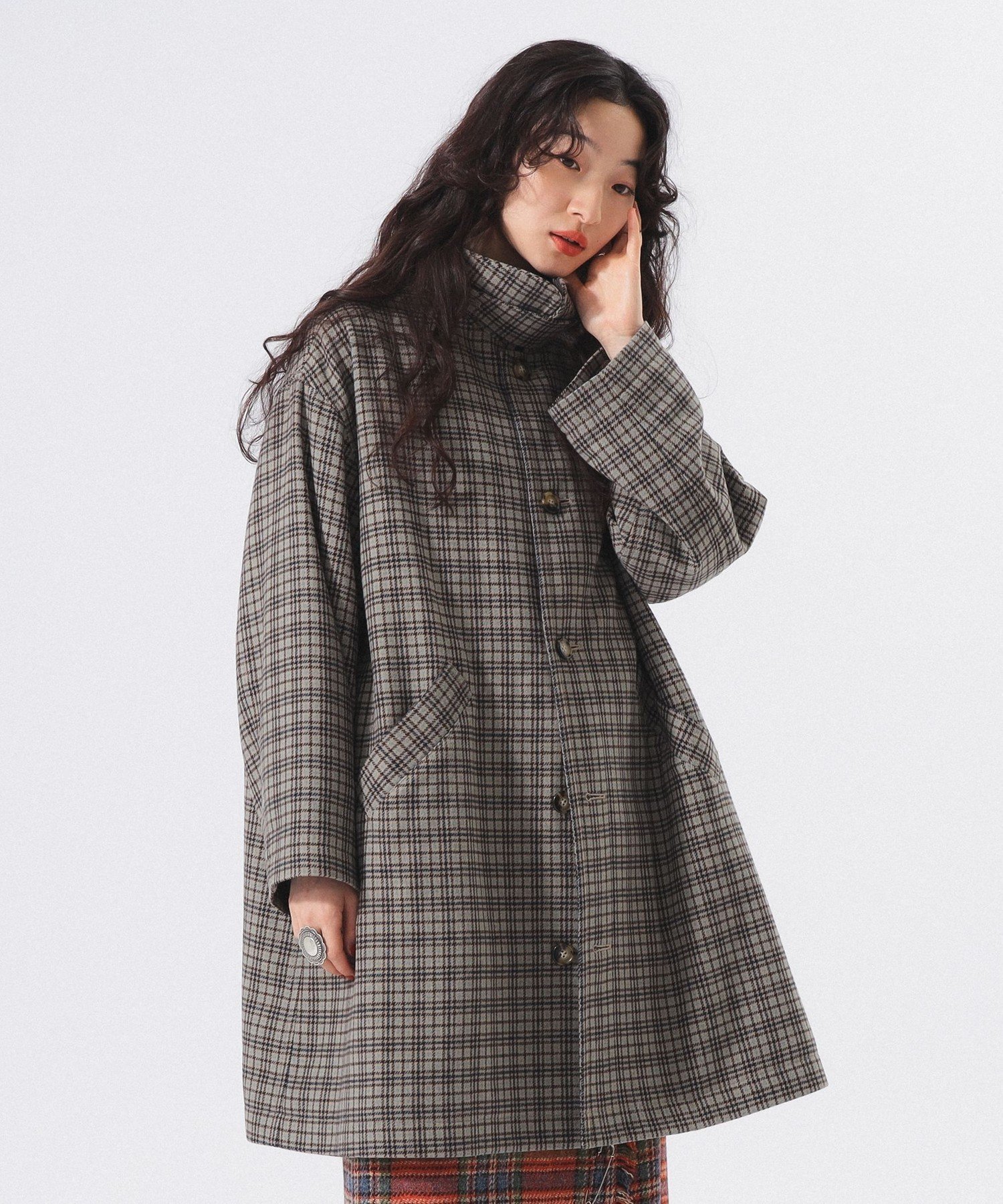 rainmaker kyoto オリエンタルコート　ガンクラブチェック rainmaker kyoto オリエンタルコート ガンクラブチェック