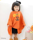 Disney <ディズニー>ハロウィンドルマンTシャツ チルツー トップス カットソー・Tシャツ オレンジ ブラック ホワイト