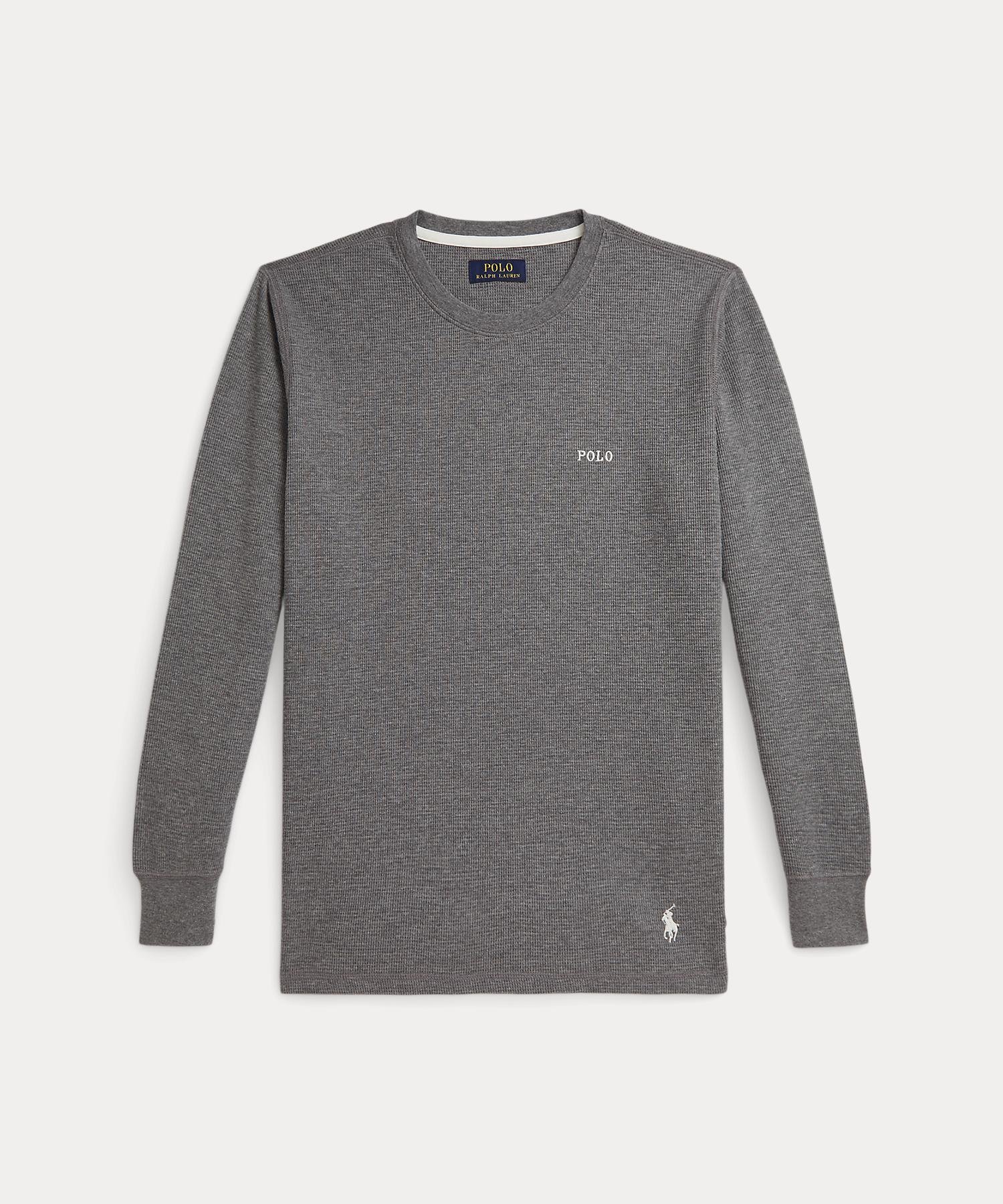 RALPH LAUREN HOME ワッフルニット スリープ シャツ ラルフローレン トップス カットソー・Tシャツ グレー【送料無料】