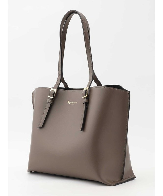 Aquascutum WOMEN レザートートBAG 中 アクアスキュータム バッグ その他のバッグ ブルー【送料無料】