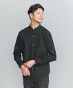 BEAUTY YOUTH UNITED ARROWS 【WEB限定 WARDROBE SMART】コットン ポプリン スキッパー シャツ ビューティー＆ユース ユナイテッドアローズ トップス シャツ ブラウス ブラック ホワイト グレー ネイビー【送料無料】