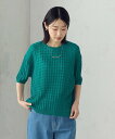 【SALE/37%OFF】COMME CA ISM 【セットアイテム】チェック柄ニットT+タンクトップ コムサイズム トップス ニット ブルー ネイビー ホワイ...