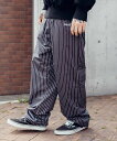 Subciety Stripe training pants サブサエティ パンツ その他のパンツ ブラウン ホワイト ブラック【送料無料】
