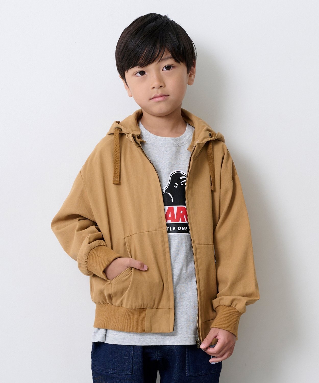 XLARGE KIDS タイガーカモツイルフードブルゾン ナルミヤオンライン ジャケット・アウター ブルゾン・..