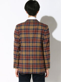 Cotton Tweed Sack Sport Coat BC39507: Brown Cotton Tweed Sack Sport Coat BC39507: Brown
