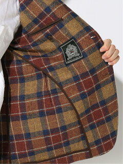 Cotton Tweed Sack Sport Coat BC39507: Brown Cotton Tweed Sack Sport Coat BC39507: Brown