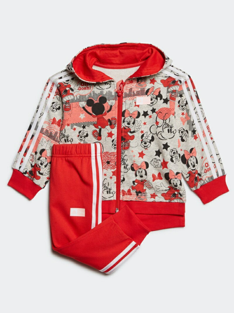 【SALE／58%OFF】adidas Sports Performance ディズニー / ミニーマウス ジョガーセットアップ [Minnie Mouse Jogger Set] アディダス（キッズ/子供用） アディダス カットソー キッズカットソー レッド