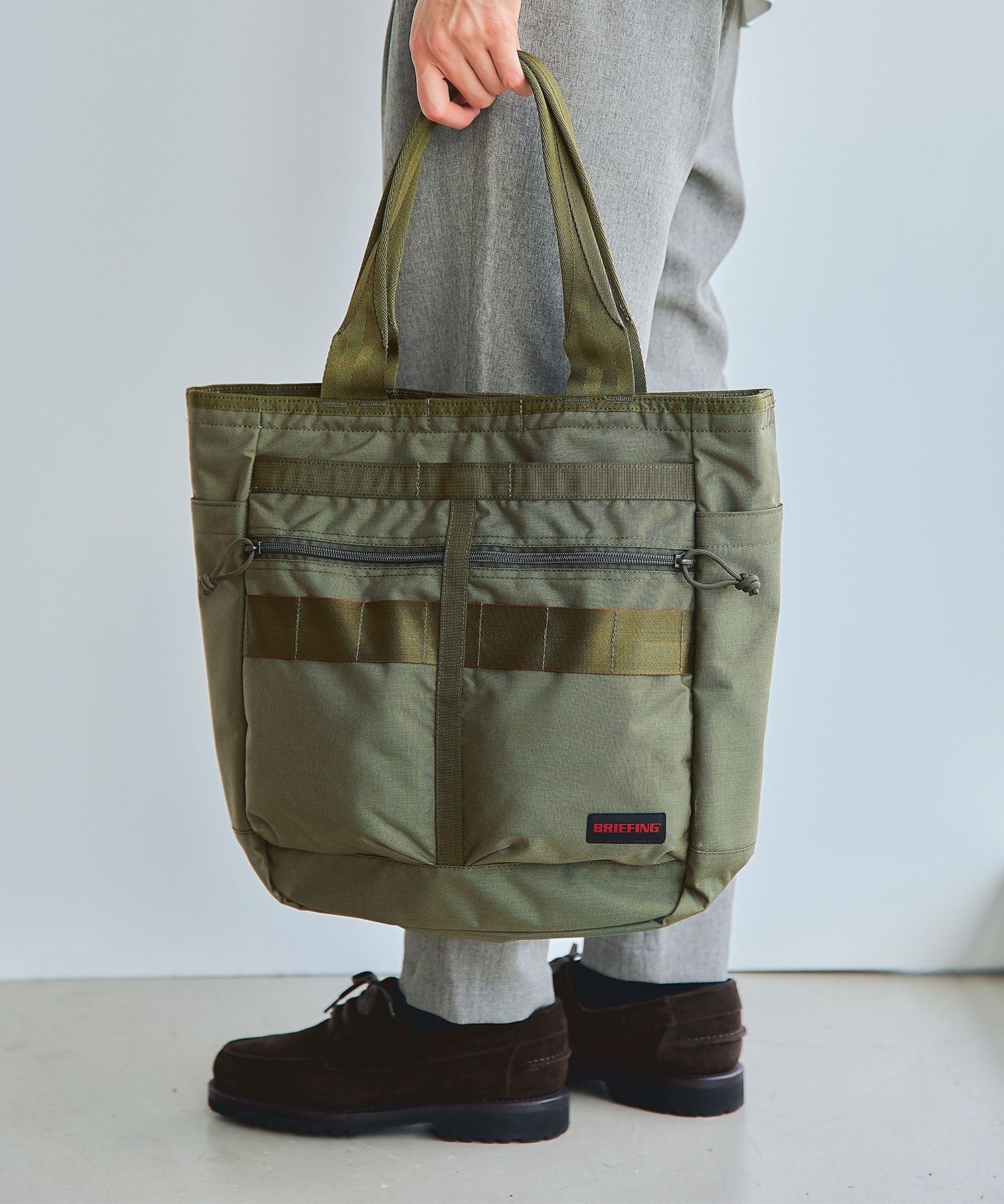 ユナイテッドアローズ バッグ メンズ UNITED ARROWS green label relaxing 【別注】BRIEFINGN/UR MISSIONB トート バッグ ユナイテッドアローズ グリーンレーベルリラクシング バッグ トートバッグ カーキ ブラック ネイビー【送料無料】