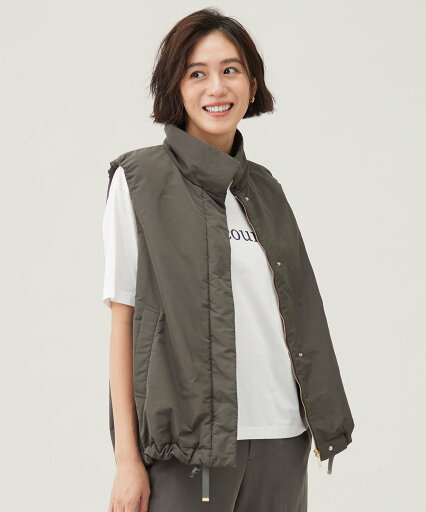 【SALE/30%OFF】自由区 【洗える】パッファー ベスト ジユウク トップス ベスト・ジレ カーキグリーン ベージュ【送料無料】 【SALE/30%OFF】自由区 【洗える】パッファー ベスト ジユウク トップス ベスト・ジレ カーキグリーン ベージュ【送料無料】