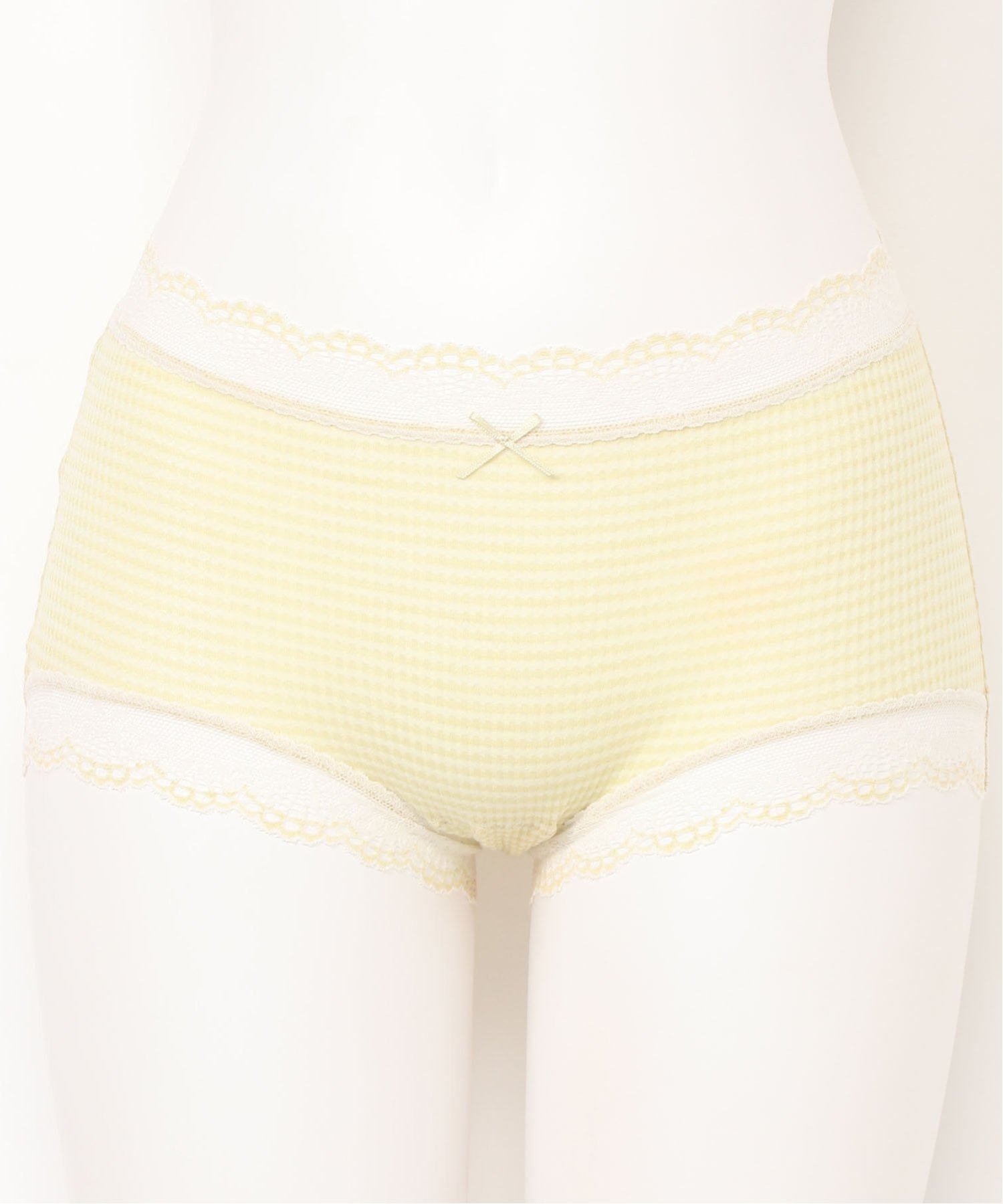 KID BLUE (W)シアーフライスボーダー ヒップハンガーショートカルソン キッドブルー インナー・ルームウェア ショーツ イエロー ブルー ホワイト【送料...