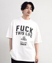 RATTLE TRAP 【CHAOTIC】別注FUCK THIS LIFEプリントオーバーサイズTシャツ メンズ ビギ トップス カットソー・Tシャツ ブラック ホワイト【送料無料】